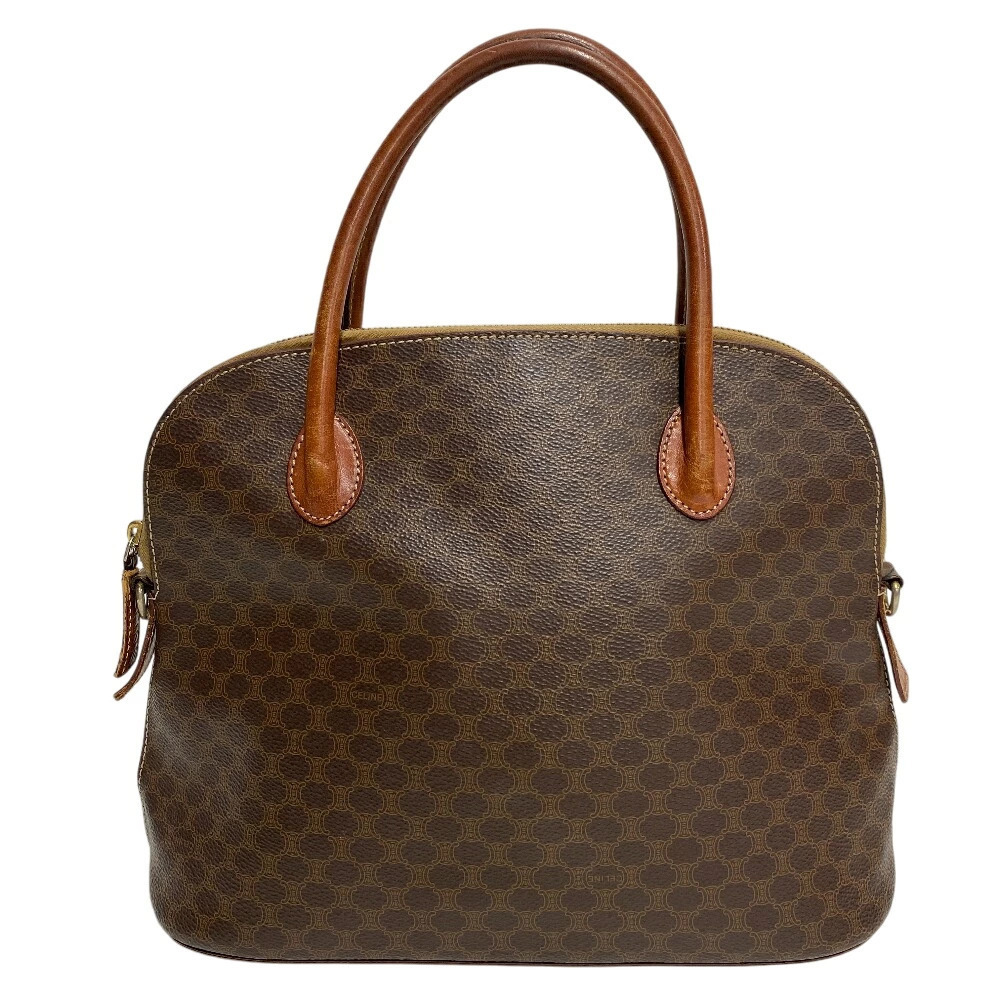 CELINE Macadam Handbag Brown Bag